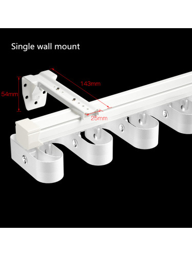 Ceiling Wall Mounted Double S-Fold Curtain Tracks Warrego