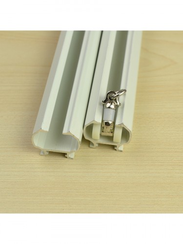 CHR7425 Aluminum Alloy Double Curtain Track Set with Valance Track