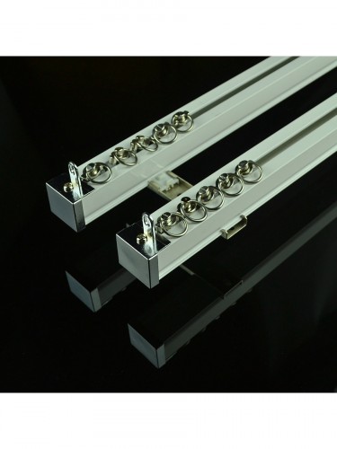 CHR7622 Ceiling Mounted or Wall Mounted Double Curtain Tracks and Rails Ceiling Mounted