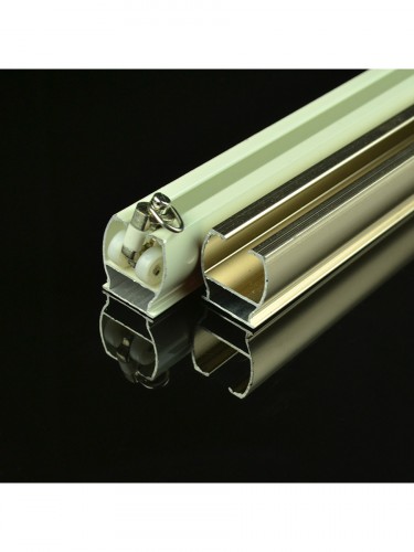 Chr8025 Ivory Wall Mounted Double Curtain Tracks Rails