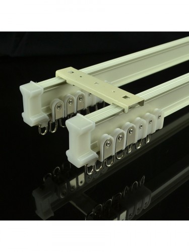 CHR8422 Bendable Double Curtain Tracks Ceiling Mount/Wall Mount For Bay Window Ceiling Mount