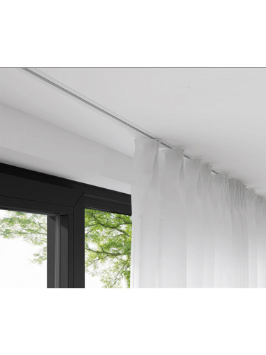 CHR90 Embedded Mute Ceiling Curtain Rail System For Room Divider