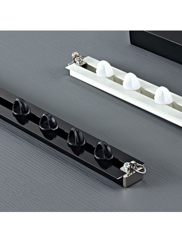 CHR90 Embedded Mute Ceiling Curtain Rail System For Room Divider