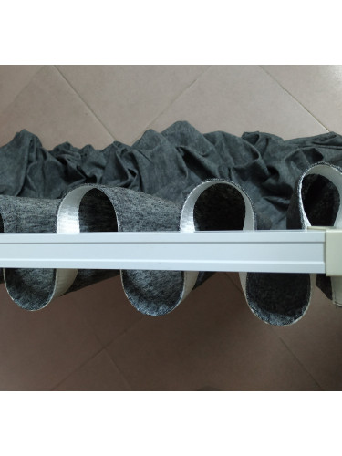 Warrego CHR16 Thick Ivory S Fold Curtain Tracks Ceiling/Wall Mount