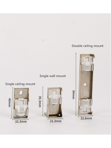 Curved Silent Gliss Single/Double Curtain Tracks For Bay Windows