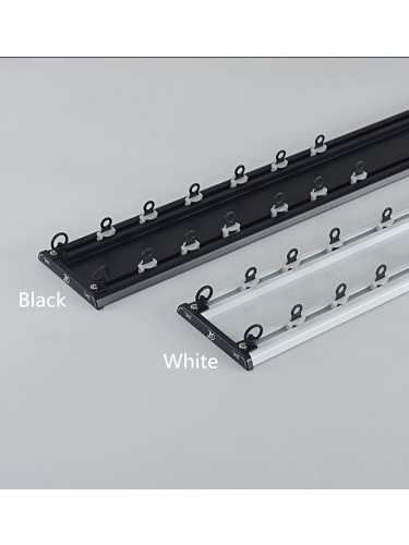 CHRY36 Concealed Aluminium Ceiling Double Curtain Tracks White Black 