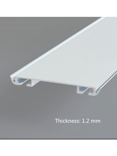 CHRY36 Concealed Aluminium Ceiling Double Curtain Tracks White Black 