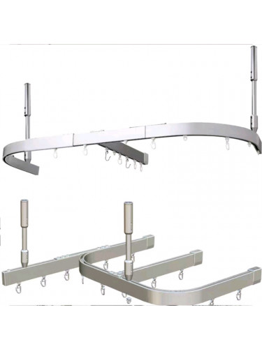 Hospital Curtain Track Drop Ceiling For Cubicle Curtains(Color: Nickel silver)