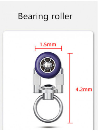 CHRY54 Big White Curtain Rails Metal Bearing Roller Ceiling/Wall Mount