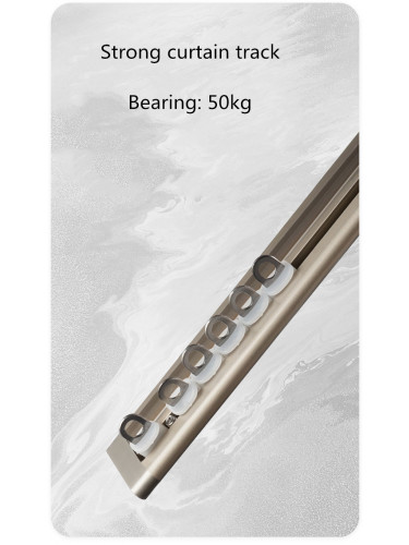 CHRY55 White Very Thin Curtain Rails Concealed Ceiling Mounted