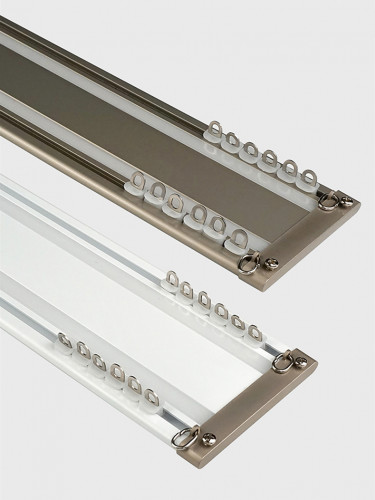 CHRY56 Ceiling Mounted Ultra Thin Invisible Double Curtain Tracks