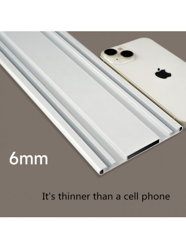 CHRY56 Ceiling Mounted Ultra Thin Invisible Double Curtain Tracks