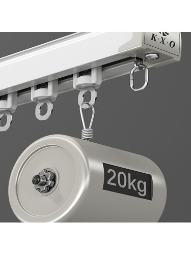 CHRY85 Thick Silent Gliss Curtain Tracks With Magnetic Carrier