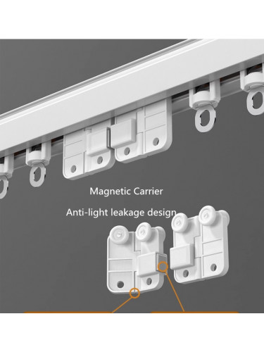 CHRY85 Thick Silent Gliss Curtain Tracks With Magnetic Carrier
