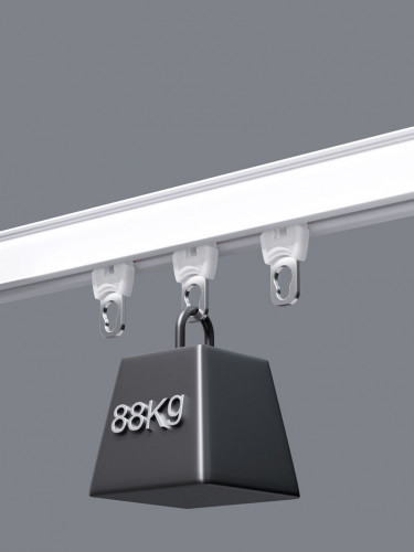 CHRY86 Heavy Duty Silent Gliss Curtain Tracks Ceiling Wall Mounts