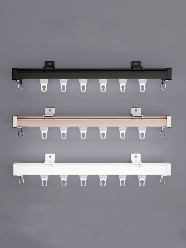 CHRY86 Heavy Duty Silent Gliss Curtain Tracks Ceiling Wall Mounts