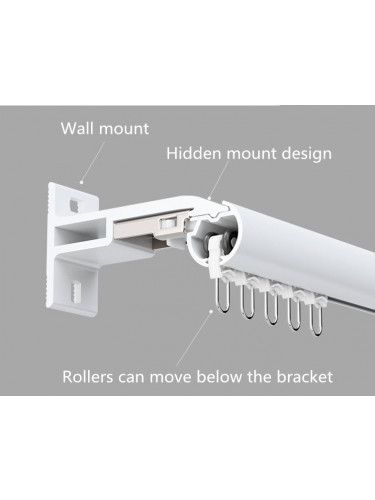 CHT01 Sonder Ball Curtain Rods With Track Gliders Customize