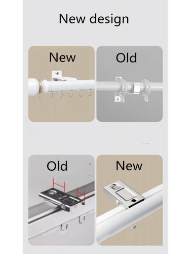 CHT01 Sonder Ball Curtain Rods With Track Gliders Customize