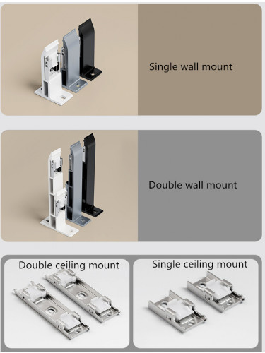 CHT01 Sonder Ball Curtain Rods With Track Gliders Customize