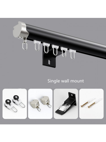 CHT01 Sonder Ball Curtain Rods With Track Gliders Customize