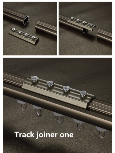 CHT05 Sonder Custom Curtain Rods With Track Rollers And Brackets