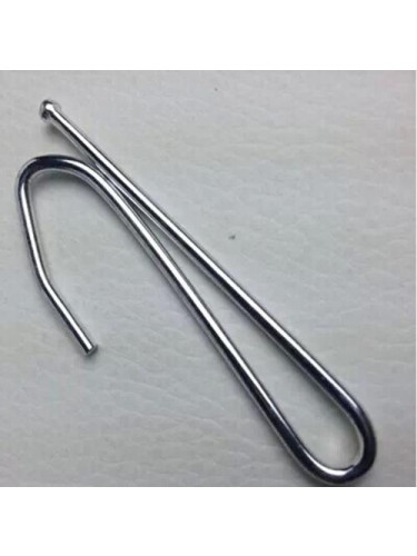 Curtain hooks(Color: Silver)