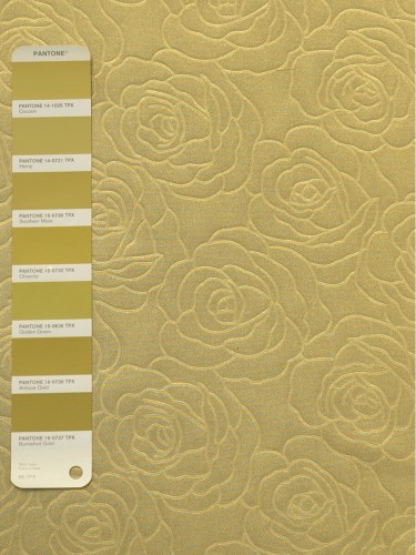 QY3163A Murrumbidgee Embossed Reflective Floral Custom Made Curtains (Color: Olivenite)