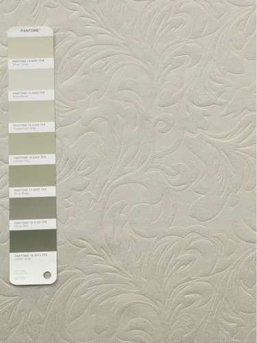 QY3163CS Murrumbidgee Embossed Reflective Floral Fabric Sample (Color: Moonstruck)