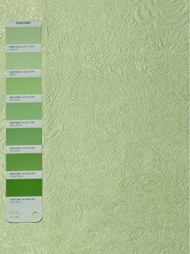 QY3163E Murrumbidgee Embossed Reflective Floral Custom Made Curtains (Color: Nile Green)