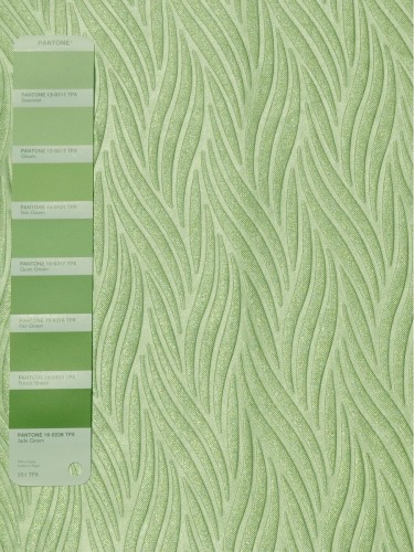 QY3163F Murrumbidgee Embossed Reflective Striped Custom Made Curtains (Color: Nile Green)