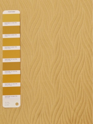 QY3163F Murrumbidgee Embossed Reflective Striped Custom Made Curtains (Color: Amber Gold)