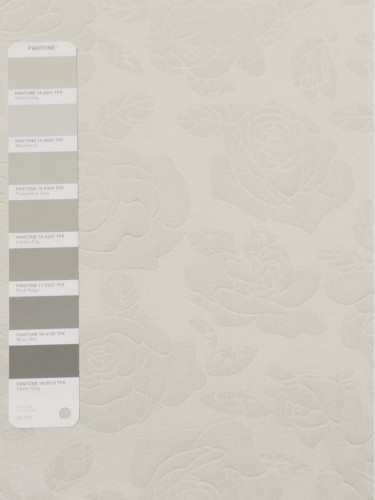 QY3163G Murrumbidgee Embossed Reflective Floral Custom Made Curtains (Color: Moonstruck)
