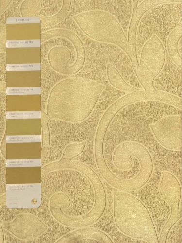 QY3163H Murrumbidgee Embossed Reflective Botanical Custom Made Curtains (Color: Olivenite)