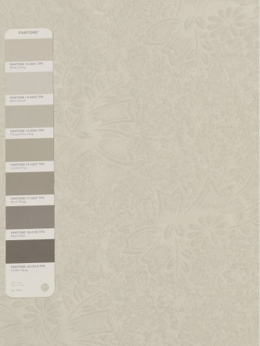 QY3163I Murrumbidgee Embossed Reflective Floral Custom Made Curtains (Color: Moonstruck)
