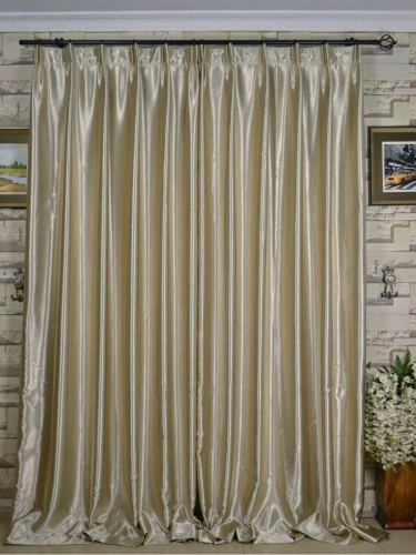 QY3163MA Murrumbidgee Reflective Embossed Versatile Pleat Curtains (Color: Moonstruck)