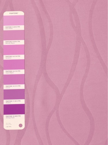 QY3163MC Murrumbidgee Reflective Embossed Striped Double Pinch Pleat Curtains (Color: Moonlite Mauve)