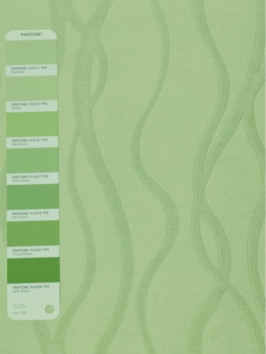 QY3163MA Murrumbidgee Reflective Embossed Versatile Pleat Curtains (Color: Nile Green)