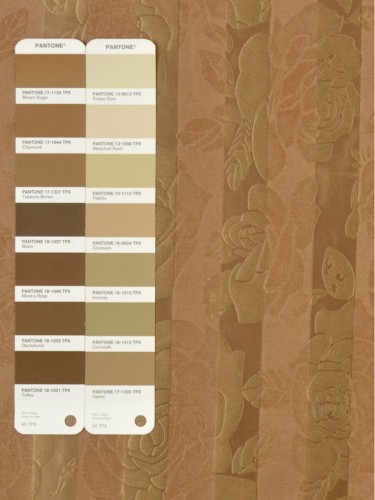 QY3241A Cooper Creek Embossed Floral Custom Made Curtains (Color: Incense)