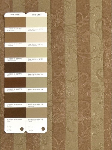 QY3241C Cooper Creek Embossed Striped Custom Made Curtains (Color: Incense)