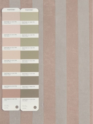 QY3241DA Cooper Creek Striped Versatile Pleat Curtains (Color: Oxford Tan)