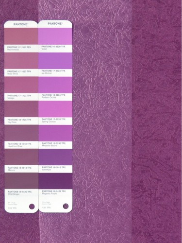 QY3241FS Cooper Creek Embossed Striped Fabric Sample (Color: Amethyst)