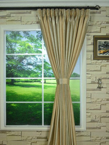 Qy3241fk Cooper Creek Embossed Striped Triple Pinch Pleat