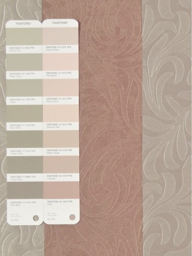 QY3241G Cooper Creek Embossed Striped Custom Made Curtains (Color: Oxford Tan)