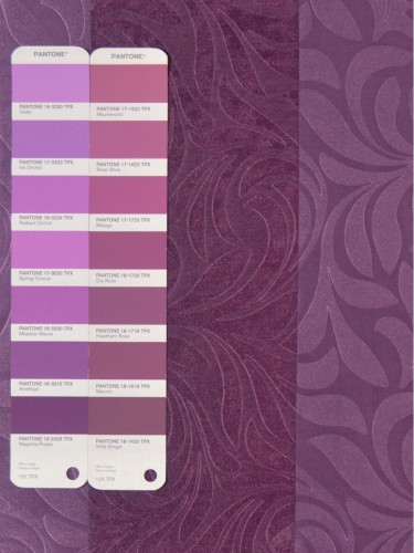 QY3241G Cooper Creek Embossed Striped Custom Made Curtains (Color: Amethyst)