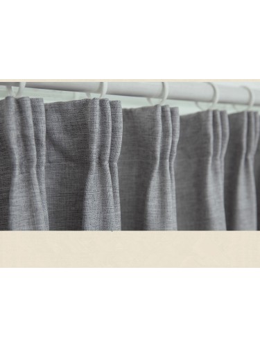 QY5130AA Illawarra Plain Faux Linen Versatile Pleat Ready Made Curtains