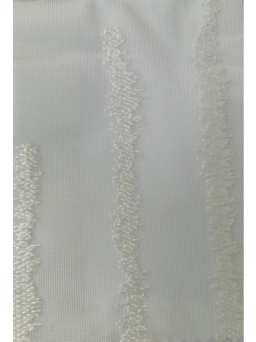 QY7121SI Gingera Lavenders Embroidered Custom Made Sheer Curtains(Color: White)