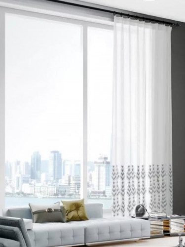 QY7121SS Gingera Embroidered Custom Made Sheer Curtains