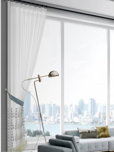 QY7121SS Gingera Embroidered Custom Made Sheer Curtains