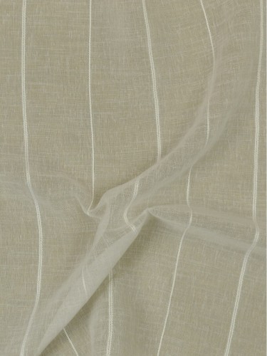 QY7151SAA Laura Multi Type Faux Linen Versatile Pleat Sheer Curtains (Color: Blanc de Blanc)