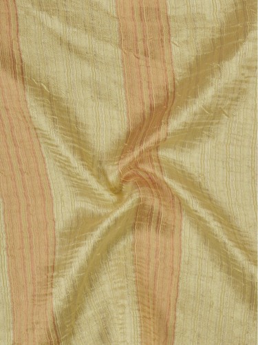 QY7151SC Laura Colourful Striped Custom Made Sheer Curtains (Color: Parsnip)